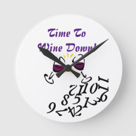 ワインを飲む時間 ラウンド壁時計