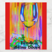 ワインを飲む時間 ワインラベル (シングルラベル)