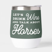 ワインを飲む馬についておもしろい馬術 (左面)