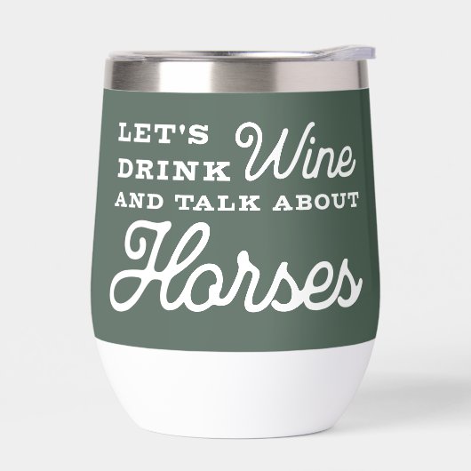 ワインを飲む馬についておもしろい馬術 (左面)