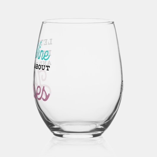 ワインを飲む馬について話すおもしろい馬術名 ステムなしワイングラス (左)