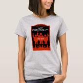 ワインを飲む5月25日 Tシャツ (正面)