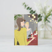 ワインを飲んだ人 ポストカード (スタンド正面)