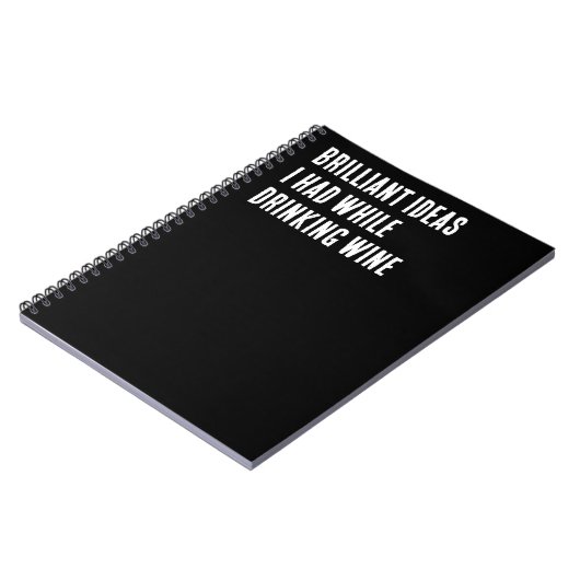 ワインを飲んでいた時の鮮やかなアイディア ノートブック (左側)