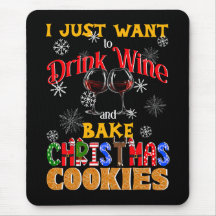 ワインを飲んでクリスマスクッキーを焼く，クリスマスベーキング