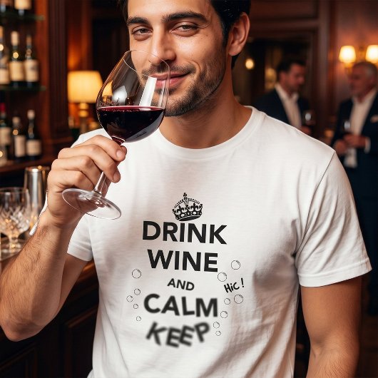 ワインを飲んでリラックスキープ Tシャツ