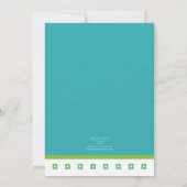 ワインを飲んで下さい及びパーティの招待状を食事して下さい 招待状 (裏面)