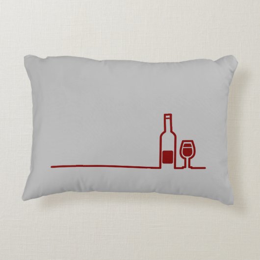 ワインを飲んで人を判断するおもしろい引用文 アクセントクッション (裏面)