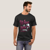 ワインを飲んで笑って楽しもう Tシャツ (正面フル)