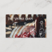 ワインアクセサリーパターン | ワイン樽 名刺 (正面)