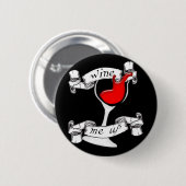 ワインアップボタン 缶バッジ (正面&裏面)