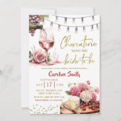 ワインアンドチーズシャルキュテリーヴィンヤードブライダルシャワー 招待状 (正面)