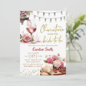 ワインアンドチーズシャルキュテリーヴィンヤードブライダルシャワー 招待状 (スタンド正面)