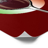 ワインイタリアングラス – イタリア，イタリア ポスター (角)