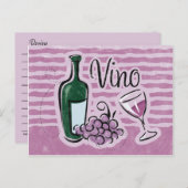 ワインイタリアンレシピカード ポストカード (正面/裏面)