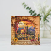 ワインイタリアン感謝祭ディナーパーティー 招待状 (スタンド正面)