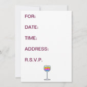 ワインイベント-パーティの招待状 招待状 (裏面)