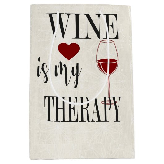 ワインイマイセラピー抱き枕 ミディアムペーパーバッグ (正面)