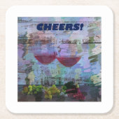 ワインインプレッションデジタル紙コースター スクエアペーパーコースター (正面)