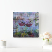 ワインインプレッションDigital Art Clock スクエア壁時計 (ホーム)