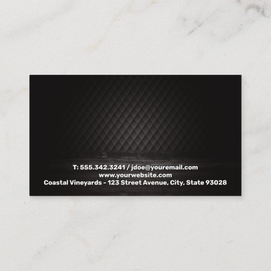 ワインウッドバレル 名刺 (裏面)