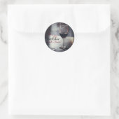 ワインエレガントをテーマにした誕生日シール ラウンドシール (バッグ)