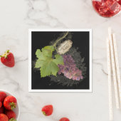 ワインエレガントをテーマにした誕生日パパーソナライズされたーティー スタンダードカクテルナプキン (インサイチュ)