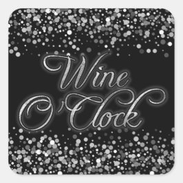 ワインオクロックシルバースパークル スクエアシール