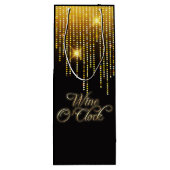 ワインオクロック金ゴールドグリッツ ワインギフトバッグ (裏面)
