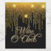 ワインオクロック金ゴールドグリッツ ワインラベル (シングルラベル)