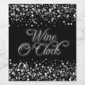 ワインオクロック シルバースパークル ワインラベル (シングルラベル)