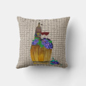 ワインオークバレル装飾用クッション クッション (裏面)