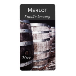 ワインオーク樽ワイナリーボトルラベル ラベル