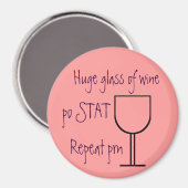 ワインオーダー磁石のグラス マグネット (正面/裏面)