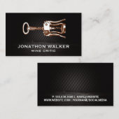 ワインオープナーロゴ 名刺 (正面/裏面)