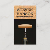 ワインオープナー | ボトルとコルク 名刺 (正面)