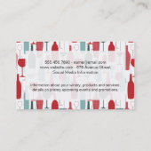 ワインオープナー | ボトル眼鏡パターン 名刺 (裏面)