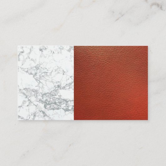 ワインオープナー |レッドレザー大理石 名刺 (裏面)