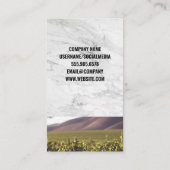 ワインオープナー |白大理石 |ブドウ園 名刺 (裏面)