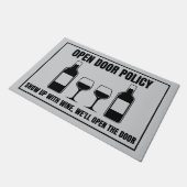 ワインオープンドアポリシー ドアマット (アングル)