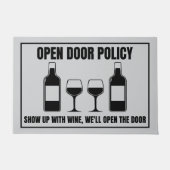 ワインオープンドアポリシー ドアマット (正面)