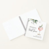 ワインカクテルピンクブライダルシャワーゲストハウス ノートブック (内部)