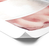 ワインカクテルブライダルシャワーウェルカムサイン ポスター (角)