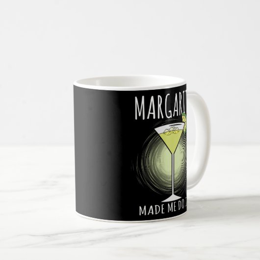 ワインカクテル好きのマルガリータさんにやられた  コーヒーマグカップ (正面右)