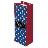 ワインカスタム抱き枕 |愛国的な星型 ワインギフトバッグ (裏面アングル)