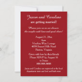 ワインカップルウェディングシャワーパーティー 招待状 (裏面)