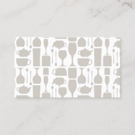 ワインカフェバーパターンinタン 名刺