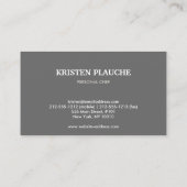 ワインカフェバーパターンinタン 名刺 (裏面)