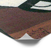 ワインカラフェボトルバイフアン・グリス、ヴィンテージ・キュービズム ポスター (角)