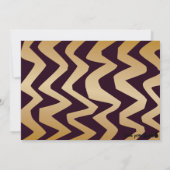 ワインカラーの誕生日か新年のパーティの招待状 招待状 (裏面)